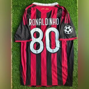 Ronaldinho ac Milan retro jersey
